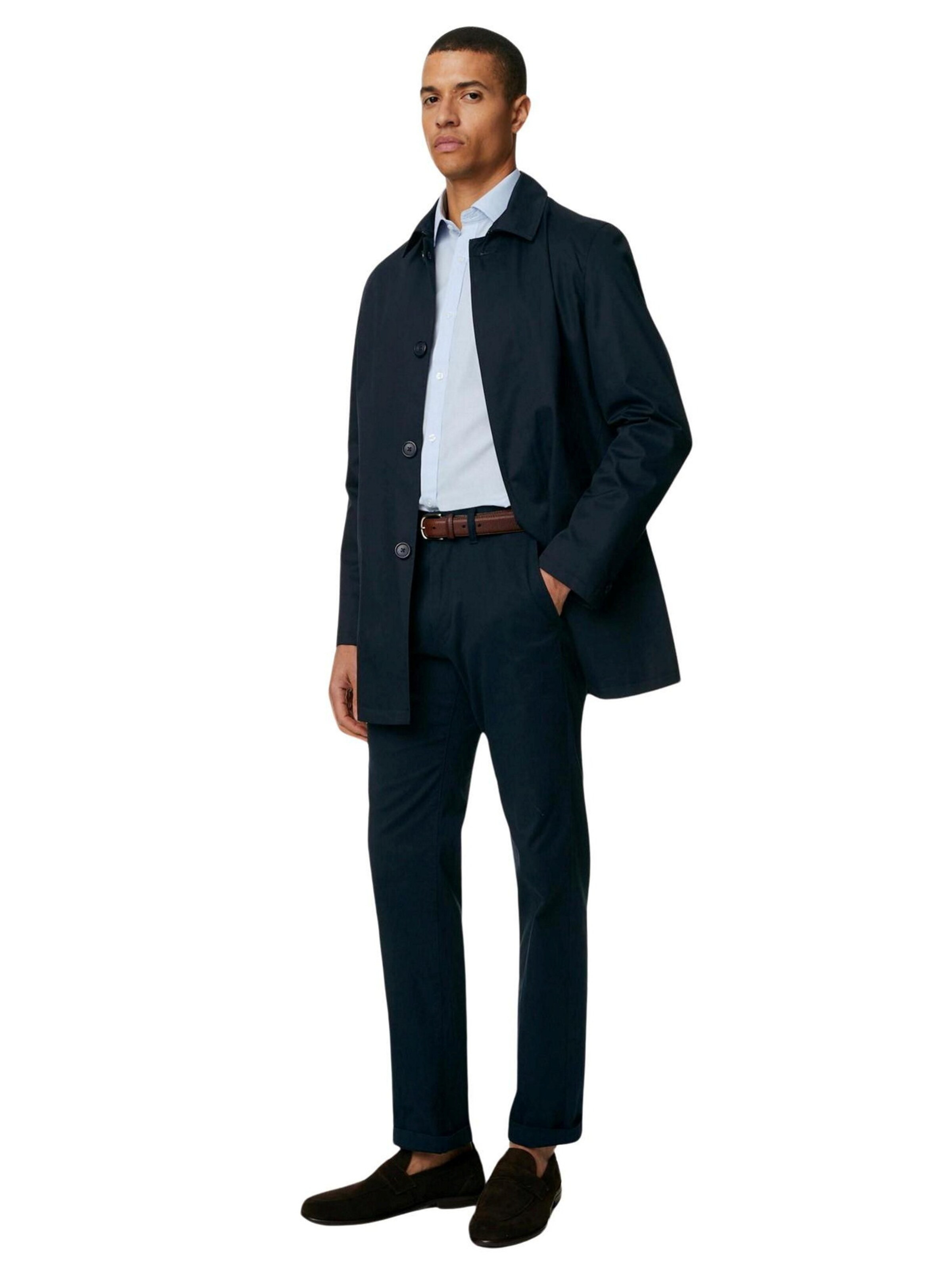 Coupe regular Chemise business Marks & Spencer en bleu