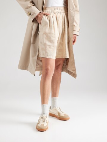 Regular Pantalon à pince ELEMENT en beige : devant