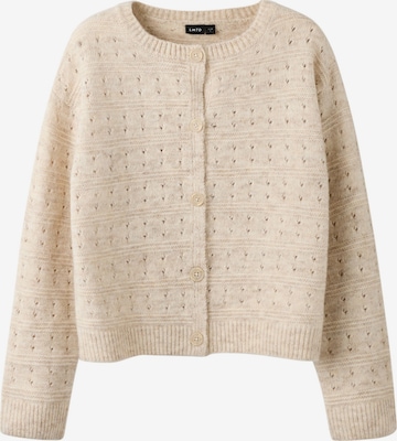 LMTD Knit cardigan in Beige: front