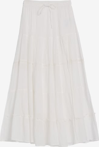 Bershka Skirt in White: front