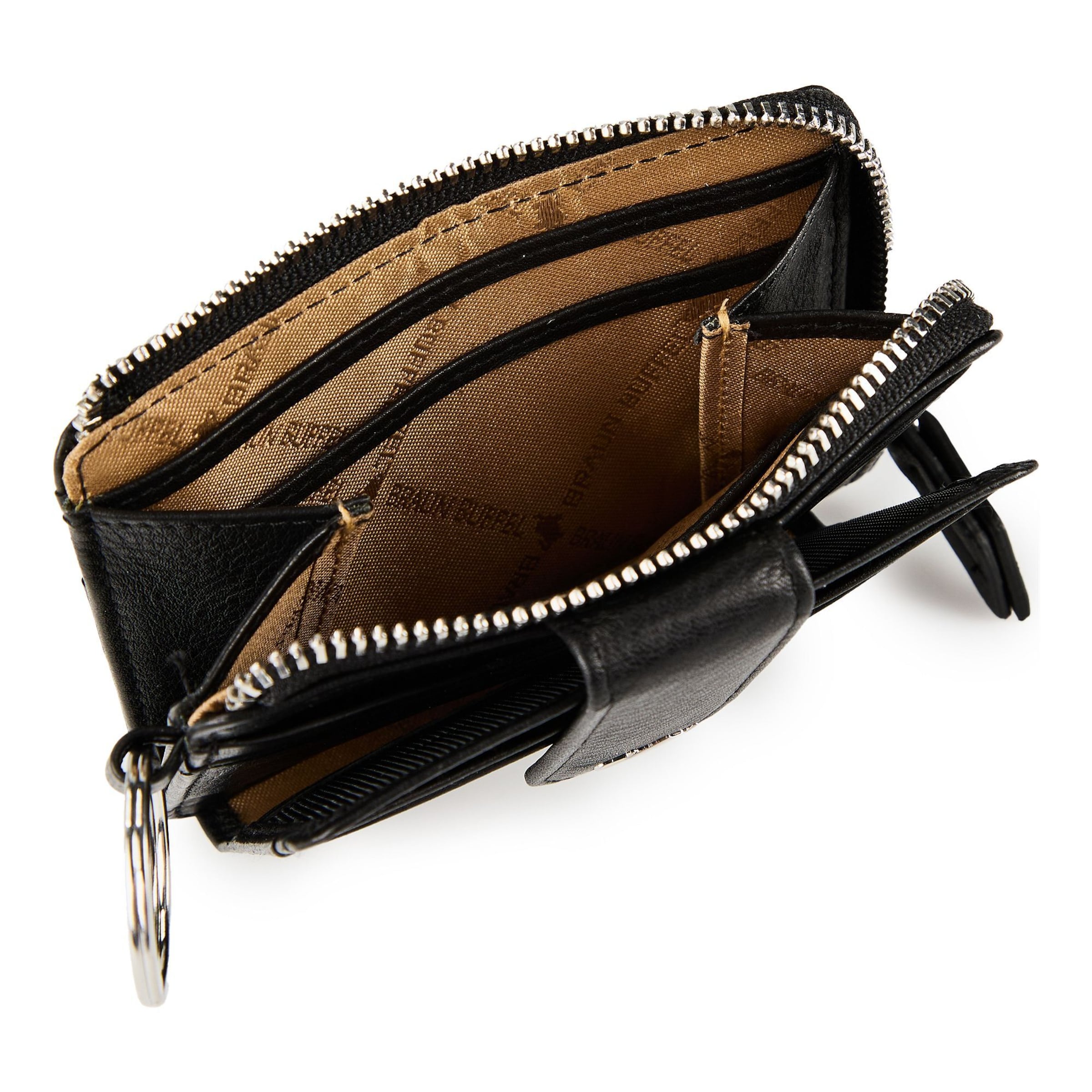 Porte-monnaies 'Joy' Braun Büffel en noir