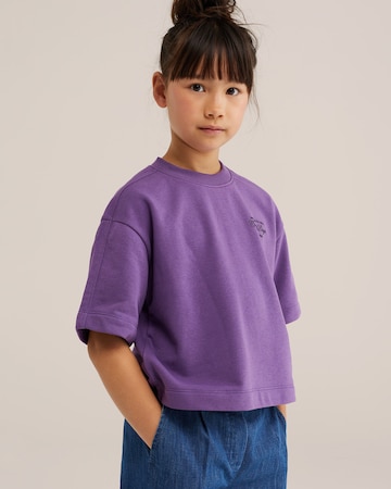 WE Fashion - Sweatshirt em roxo: frente