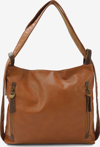 HARPA Backpack 'XENIA' in Brown: front