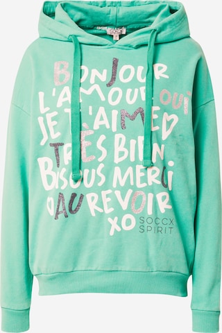 Sweat-shirt Soccx en vert : devant