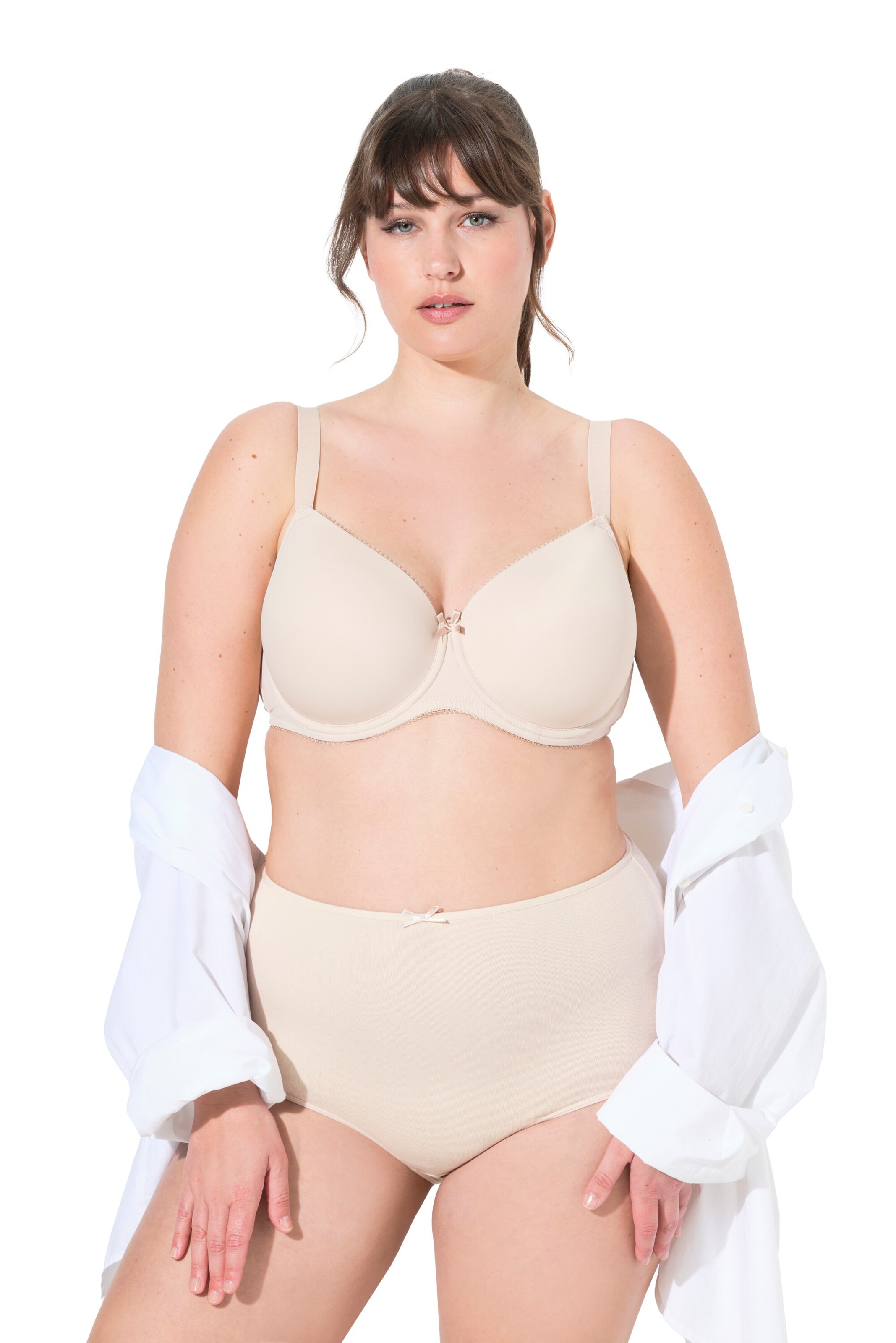 Ulla Popken Slip in Beige: voorkant