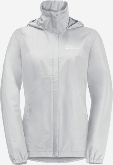 JACK WOLFSKIN Outdoor jacket 'STORMY POINT' in Light grey / White, Item view