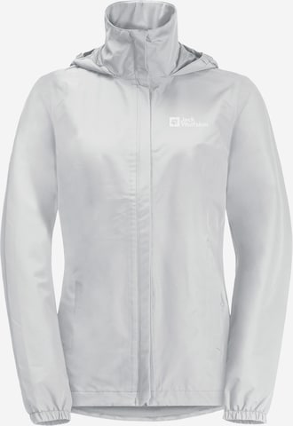 JACK WOLFSKIN Outdoor Jacket 'STORMY POINT' in Grey: front