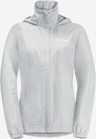 JACK WOLFSKIN Outdoorjacke 'STORMY POINT' in Grau: predná strana