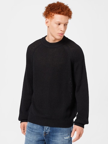 HOPE Sweater 'BURLY' in Black: front