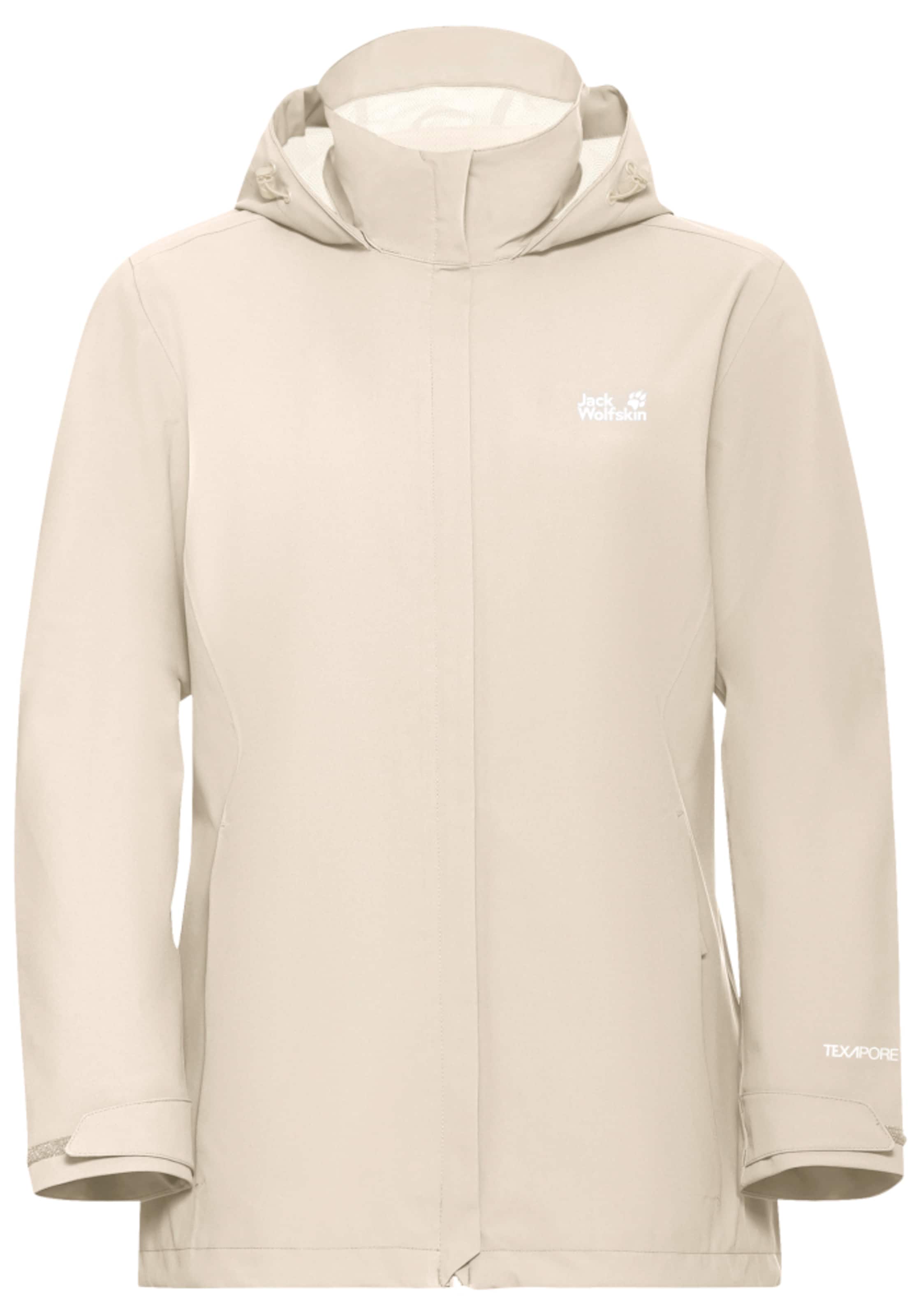 JACK WOLFSKIN Outdoor jacket 'Trailtime' in XS in Cream, Item view