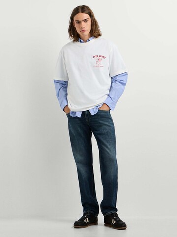 T-Shirt 'Coffee Tee' Pepe Jeans en blanc : devant