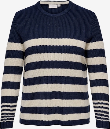 ONLY Carmakoma Sweater 'Luc' in Blue: front