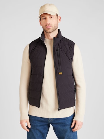 Gilet 'Foundation' di G-Star RAW in nero: frontale