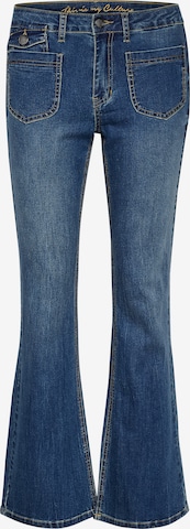 CULTURE Bootcut Jeans 'Sasia' in Blauw: voorkant