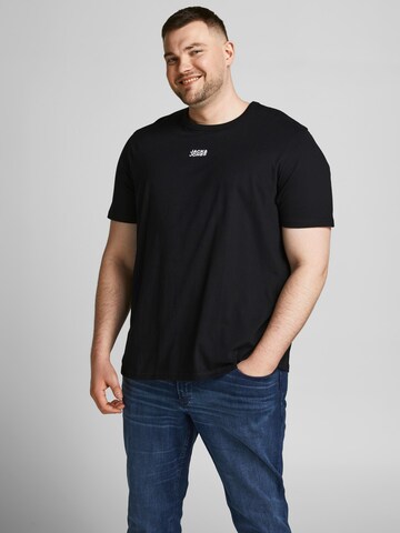 Jack & Jones Plus T-Shirt in Schwarz: predná strana