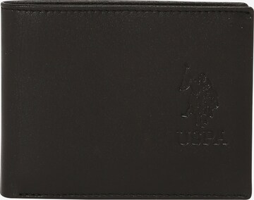 U.S. POLO ASSN. Wallet 'Dorchester' in Black: front