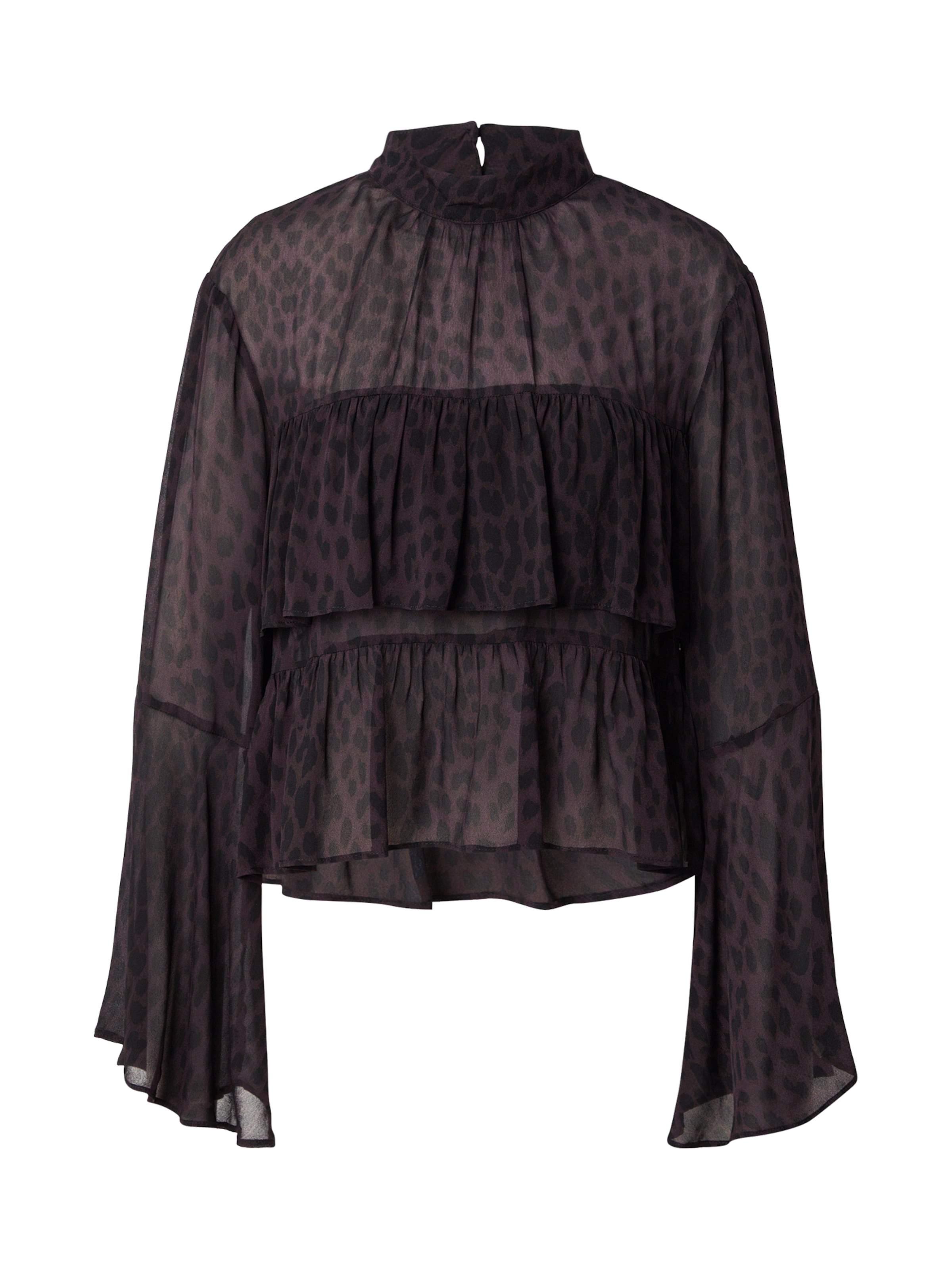 OH APRIL Chemisier 'Tessa' en brun foncé / noir, Vue avec produit