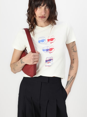 Karl Lagerfeld - Camiseta 'Ikon' en beige