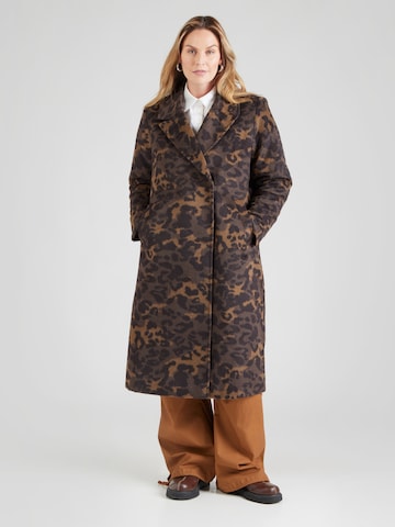 ONLY Carmakoma Between-Seasons Coat 'CARROUSE' in Black: front