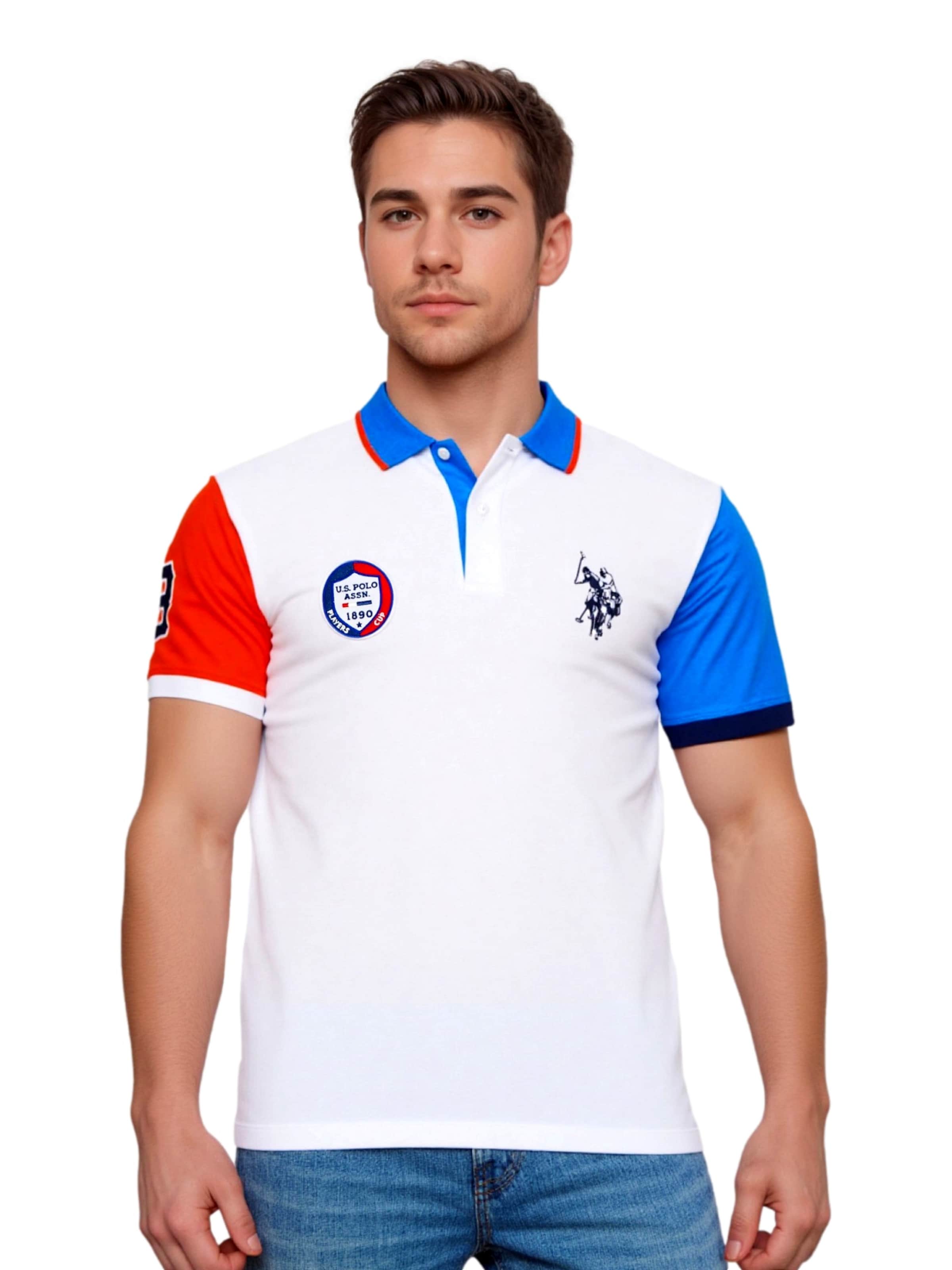 T-Shirt 'Polo Players' U.S. POLO ASSN. en blanc : devant