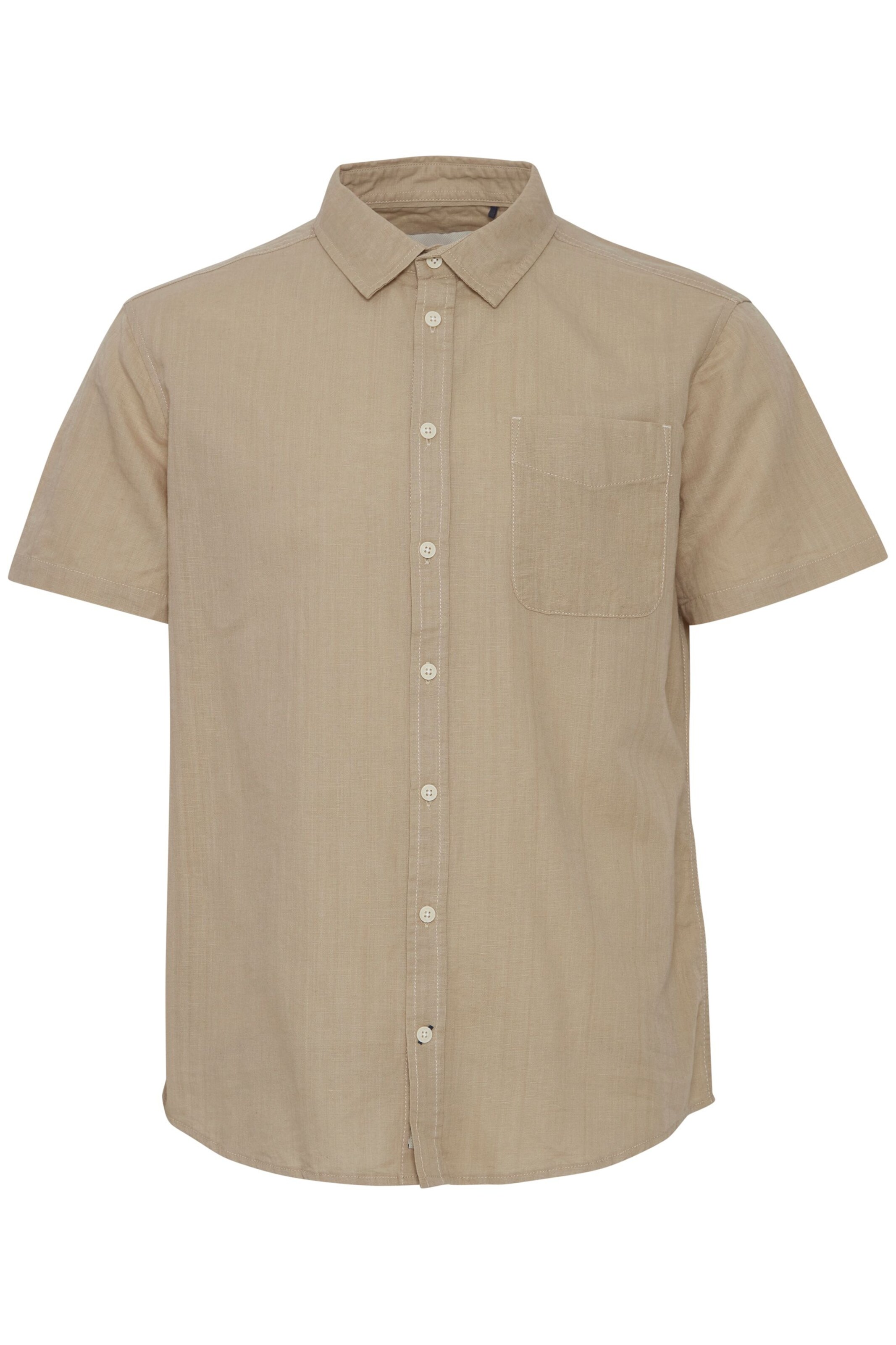 BLEND Regular Fit Hemd in Beige: Vorderseite