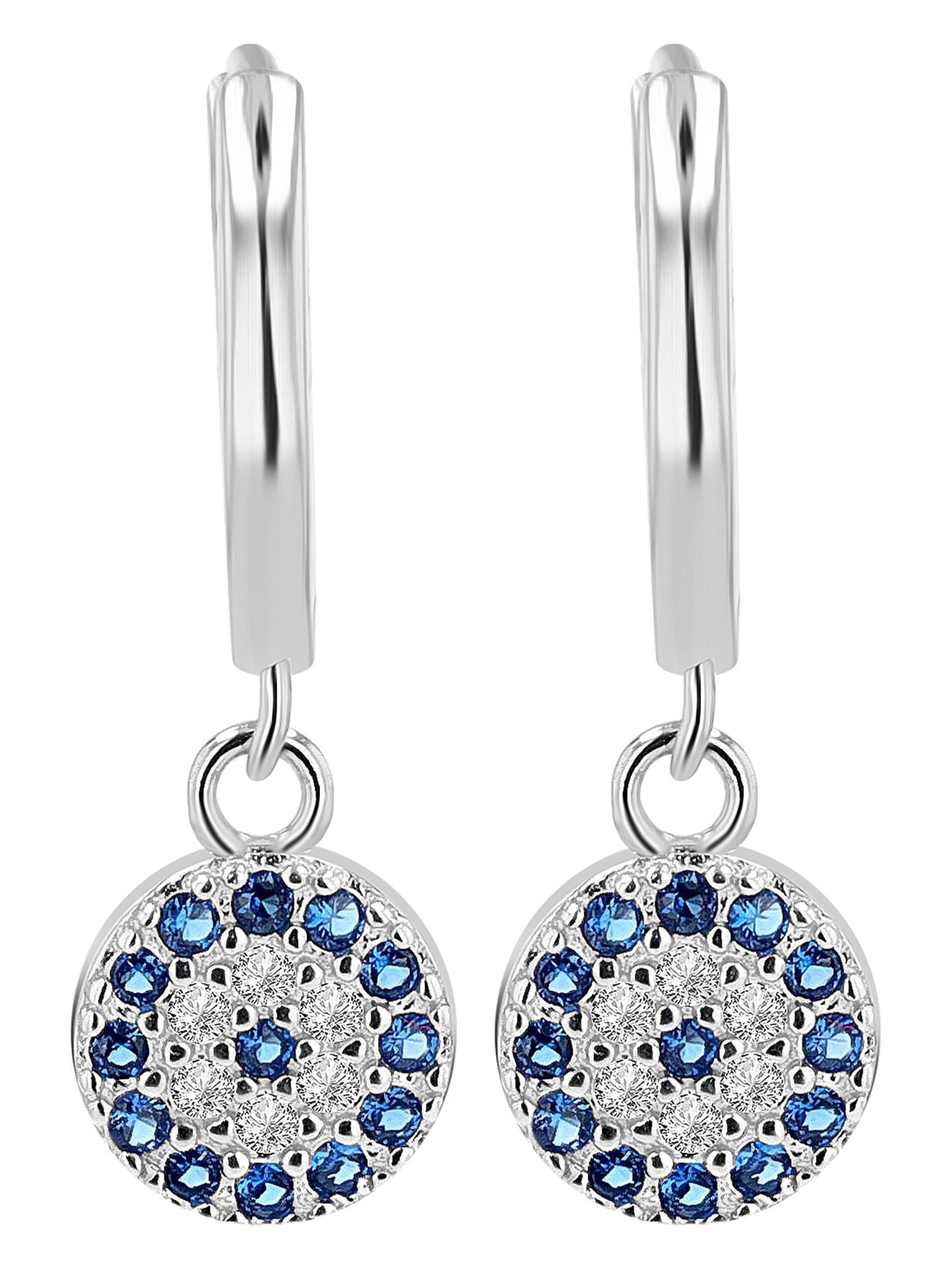Akzent Earrings 'Amalia, 925 Sterlingsilber, langlebig' in Silver: front