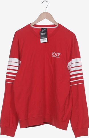 EA7 Emporio Armani Sweatshirt & Zip-Up Hoodie in XXXL in Red: front