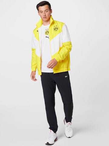 PUMA Spordisärk 'Borussia Dortmund Pre-Match', värv valge