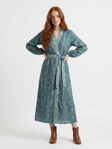 Kimono 'Amara Kimono Dress' di Shop Karey in blu: frontale
