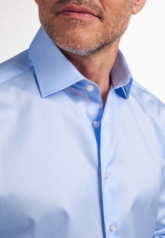 ETERNA Regular fit Button Up Shirt in Blue