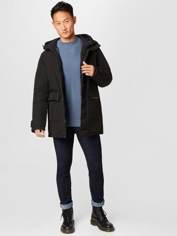 JACK & JONES Parka 'Tiko' in Schwarz