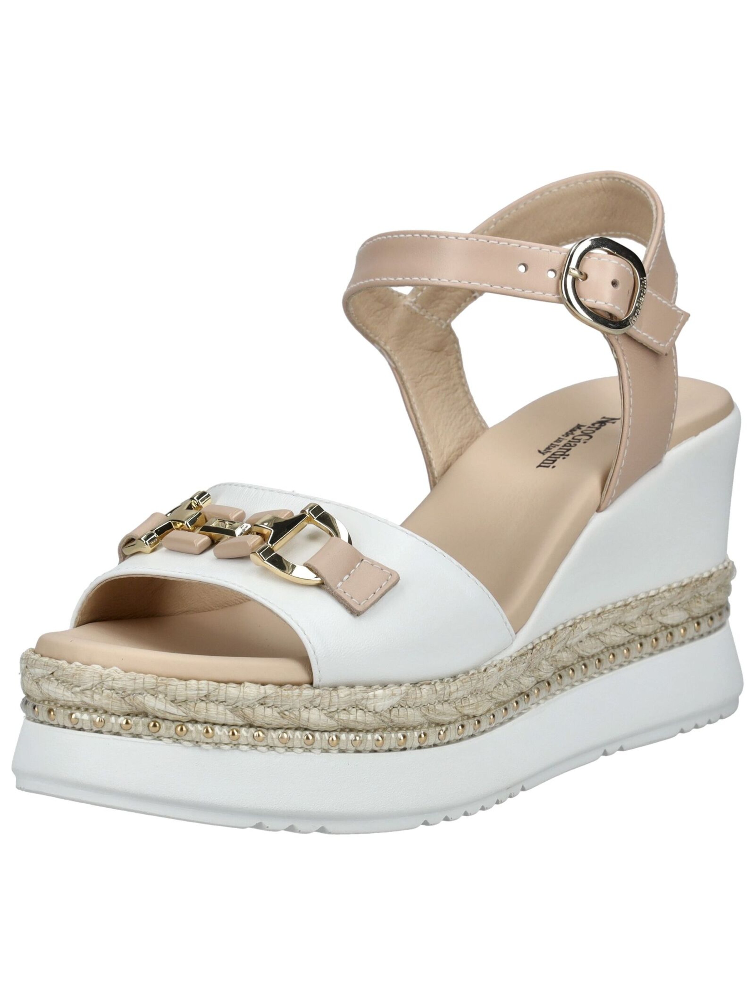 Sandales Nero Giardini en blanc : devant