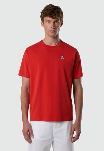 North Sails T-Shirt in Rot: Vorderseite