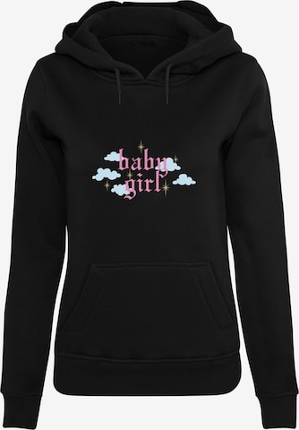 Sweat-shirt 'Baby Girl' Mister Tee en noir : devant