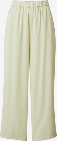 EDITED Wide leg Broek 'Nona' in Groen: voorkant