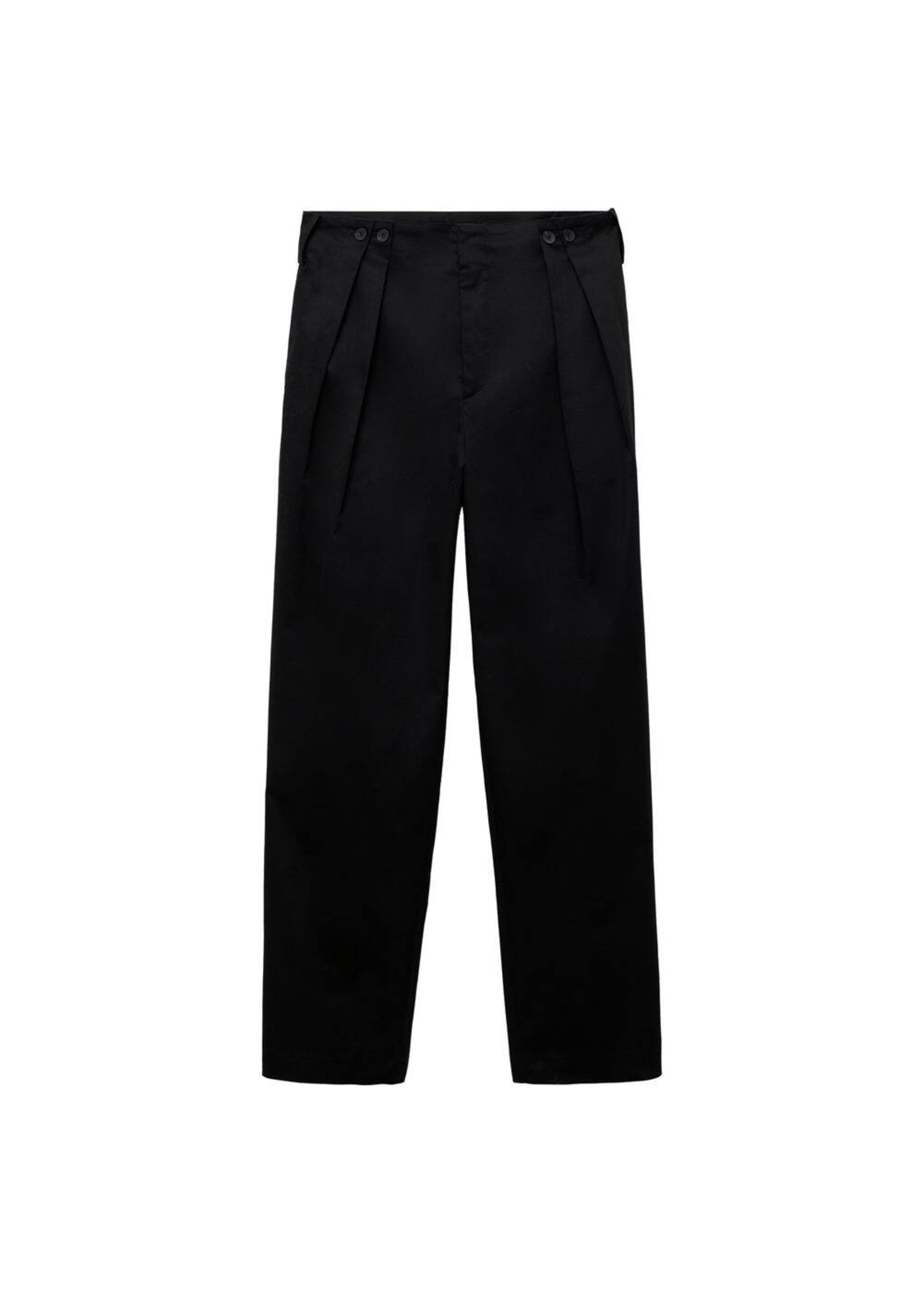 MANGO Loosefit Hose 'Mara' in Schwarz: Vorderseite