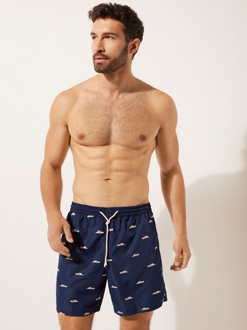 CALZEDONIA Regular Board Shorts in Blue