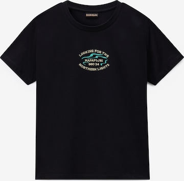 Tricou 'Bliss' de la NAPAPIJRI pe negru: față