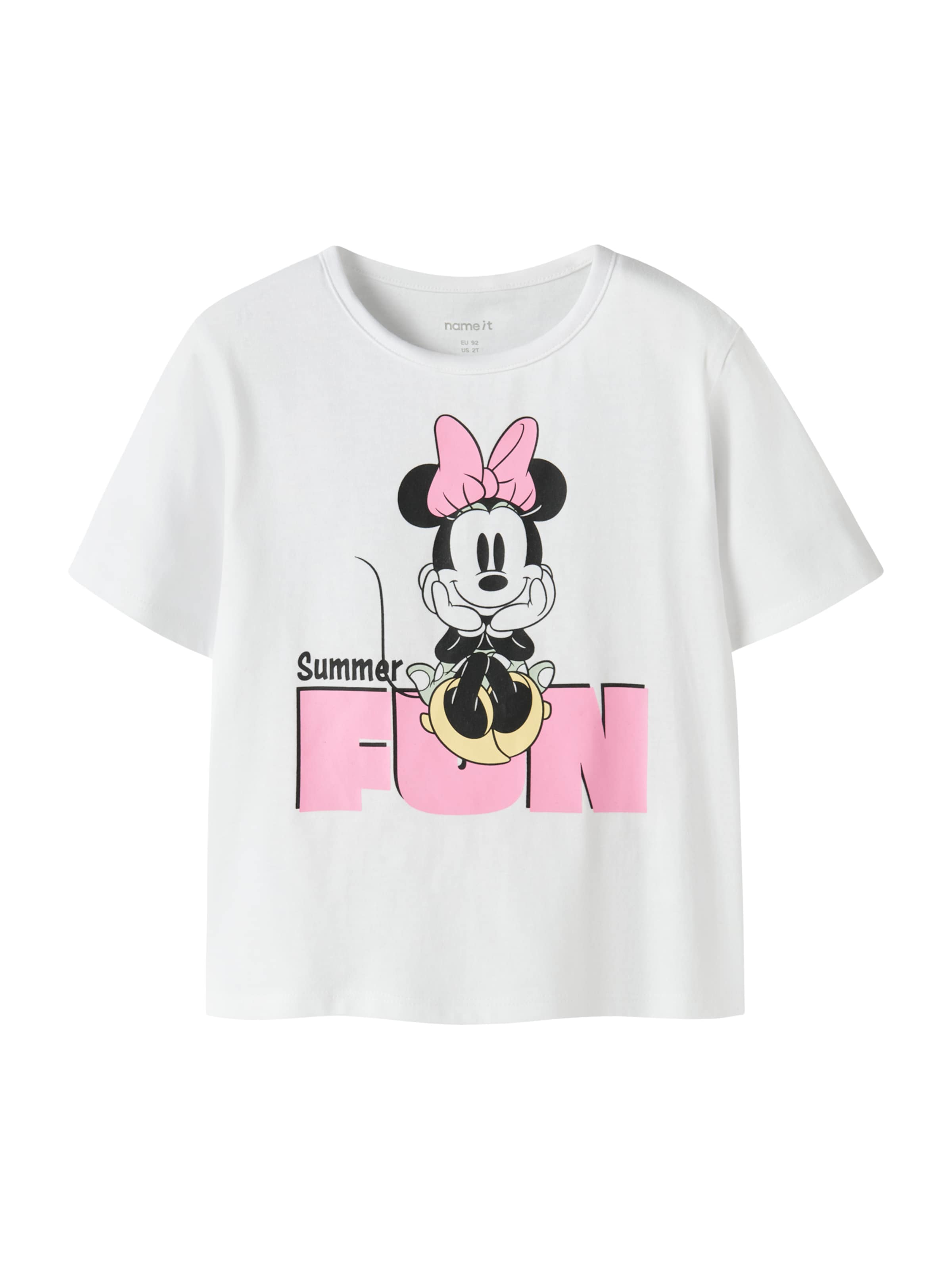 NAME IT Koszulka 'NMFAKAJA MINNIE' w kolorze biały: przód