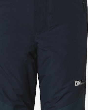 JACK WOLFSKIN - Regular Calças outdoor 'ICY MOUNTAIN' em azul