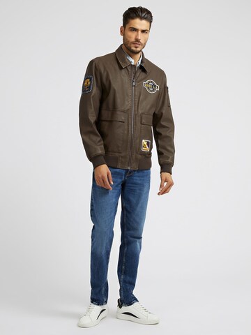 GUESS Between-Season Jacket in Brown