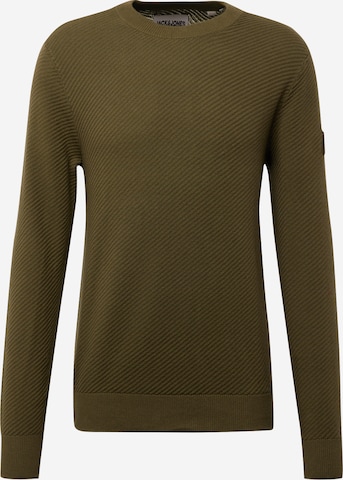 JACK & JONES Sweater 'CLASSIC' in Green: front