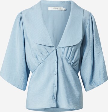 Camicia da donna 'Annalia' di Gestuz in blu: frontale