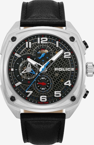 POLICE Analog watch ' Portland ' in Black: front