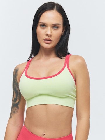 DRILLS Apparel Bralette Sports Bra 'VIVID Duo Bra' in Green: front