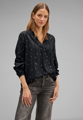 STREET ONE Bluse in Schwarz: Vorderseite