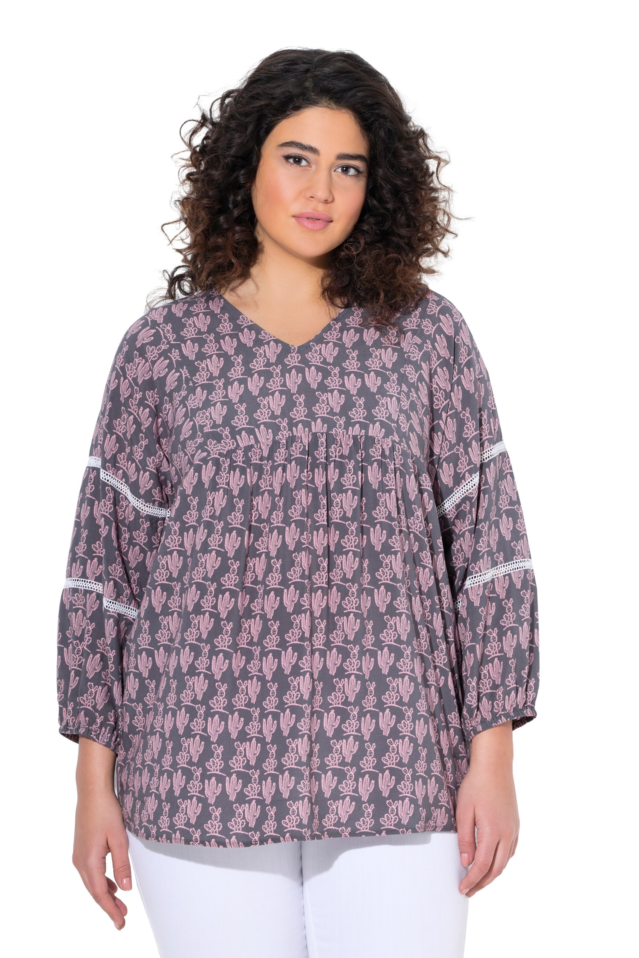 Ulla Popken Tunic in Purple: front