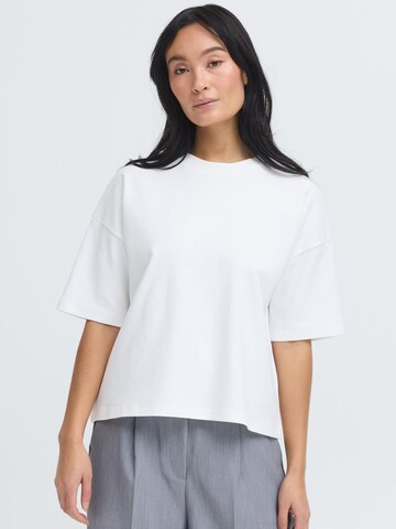 Maglietta ' OXNSandy Crop Boxy ' di Oxmo in bianco: frontale