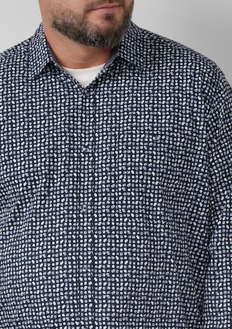 Coupe slim Chemise s.Oliver Men Big Sizes en bleu