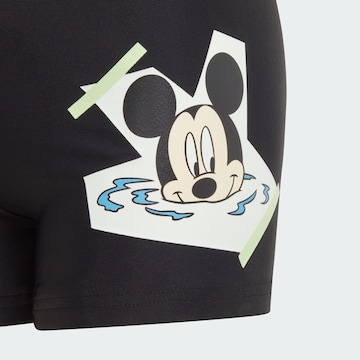 ADIDAS SPORTSWEAR Athletic Swimwear 'Disney Mickey' in Black